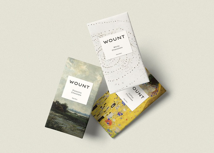 Wount Chocolate - Mindsparkle Mag Artboard Studio & Mockup Zone designed the packaging for Wount Chocolate. This project consists on the packaging and mockup design concept for a chocolate brand. #logo #packaging #identity #branding #design #color #photography #graphic #design #gallery #blog #project #mindsparkle #mag #beautiful #portfolio #designer