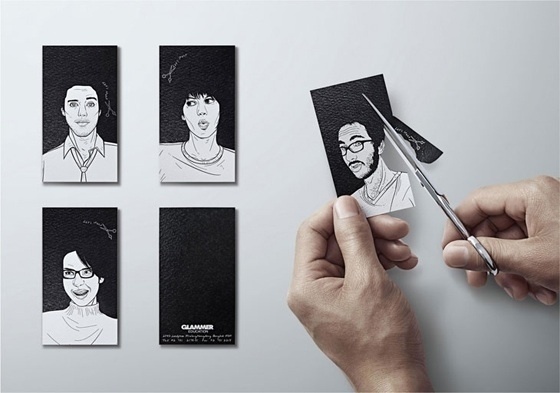 Glammer business cards - CardFaves #card #business