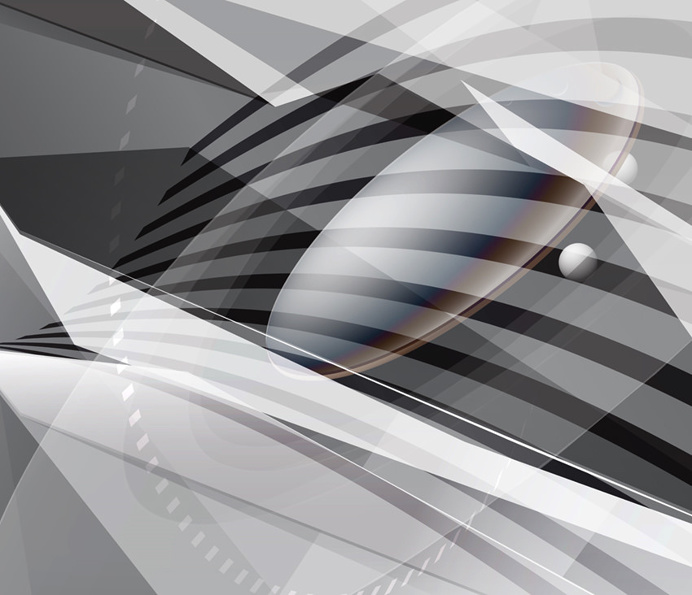 Hypersonic #geometry #geometric #lobby art #abstract #digital #vector #blackwhite #sarasota