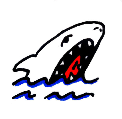 Michael T. Carey #ocean #illustration #beach #shark