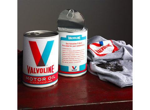 Valvoline OilÂ T-Shirt - TheDieline.com - Package Design Blog #packaging #shirt