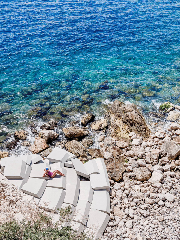 Les Marches: Outdoor Furniture Installation by Smarin
