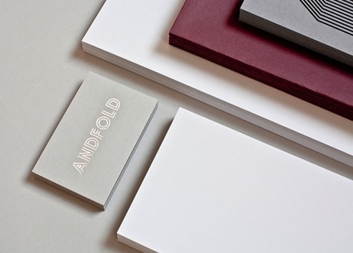 design work life » Andfold Studio Identity #business #card #identity #studio #andfold