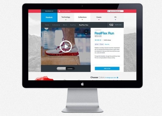 Shape Layer - Portfolio of Bryan Le #information #design #interface #clean #fashion #sport #web #reebok