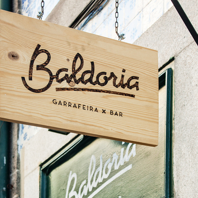 Baldoria Bar branding #signage #typography