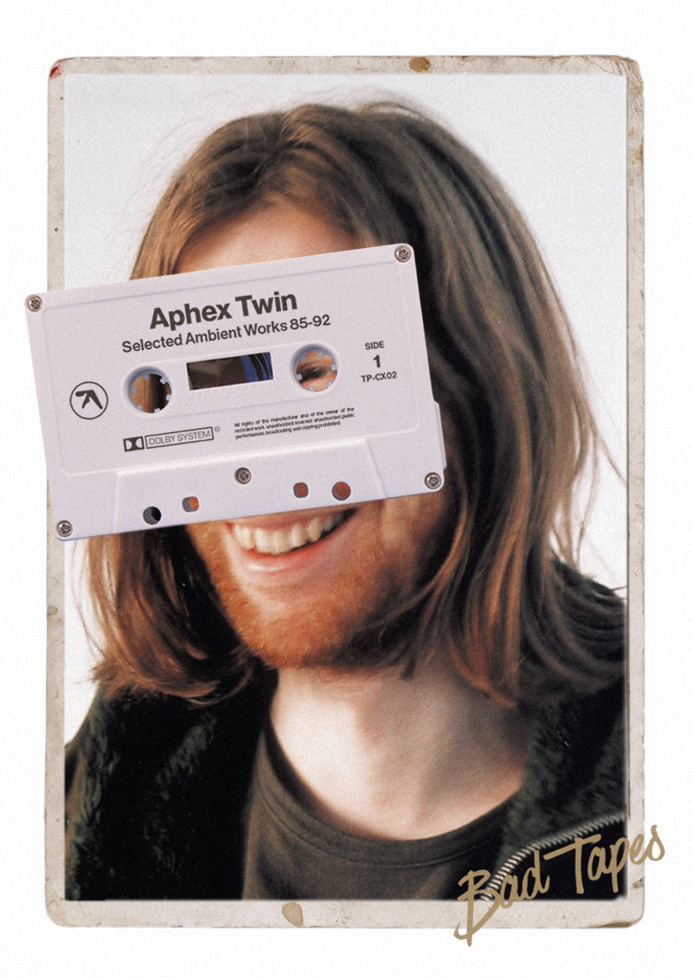 Aphex Twin, Selected Ambient Works 85-92 Bad Tapes Series by Attico36. #graphic #design #typography #photography #helvetica #poster #aphextw