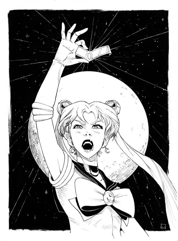 Sailor Moon – inks by Zerahoc