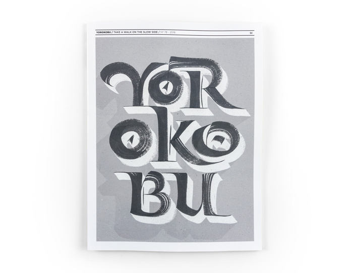 Yorokobu Magazine Cover - Joan Quirós #calligraphy #magazine #cover