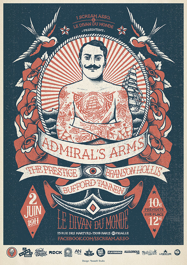 GIG Posters - Yeaaah! Studio #sailor #illustration #poster