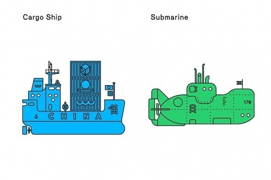 Changing Lines's Photos - Wall Photos #lines #boats #draw #illustration #blue #changing #green