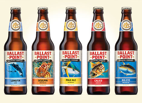 Ballast Point Bottles #beer #label #bottle