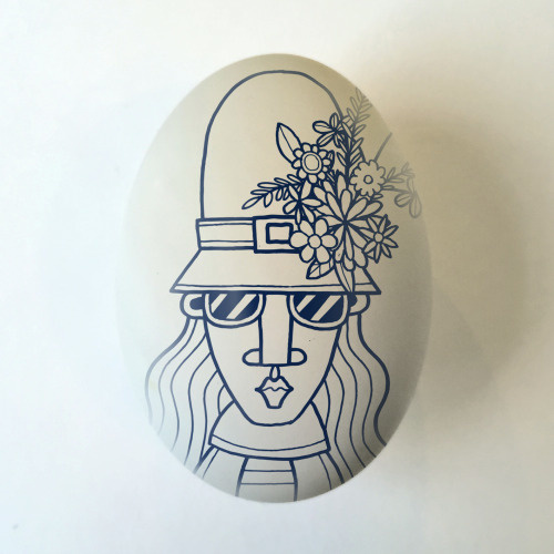 Easter bonnet. Illustration by Allan Deas www.allandeas.com