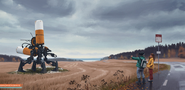 Simon Stålenhag Art Gallery #simon #painting #stlenhag #art