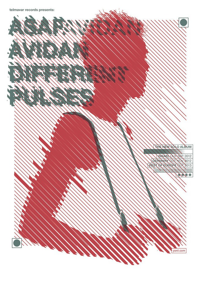 Asaf Avidan – Different Pulses Screen Printed poster