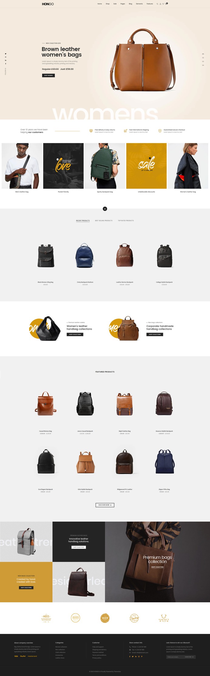 #Hongo #WooCommerce #WordPress Theme for #Leather Bags by #ThemeZaa