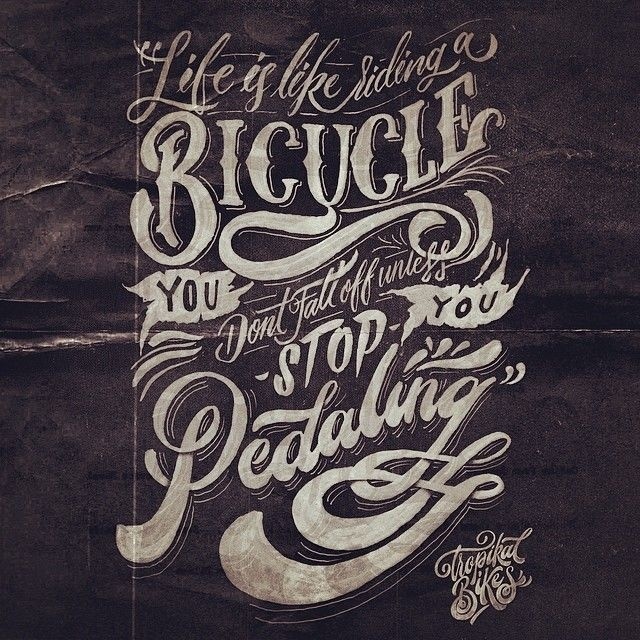 This is my collaboration for sketchandbike #type #handlettering #typography