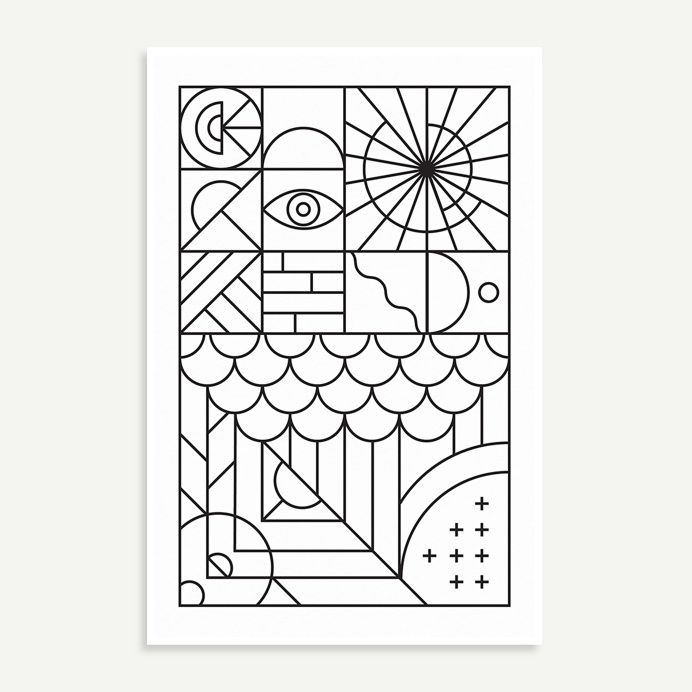 Abstract lines on Behance