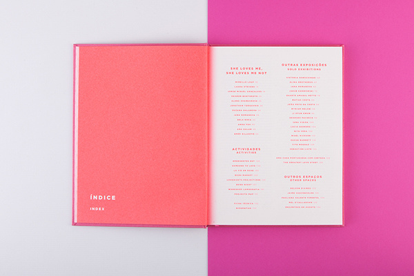 Encontros da Imagem '13 - Love Will Tear us Apart on Behance #book #design #photography #color #pink #neon #pantone