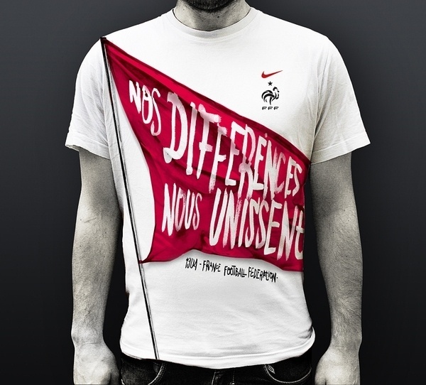 Nike "Nos Différences Nous Unissent" on the Behance Network #nike #tshirt #tee