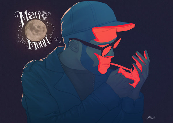 Mr. Rager by pacman23 on deviantART #night #illustration #smoking #drawing