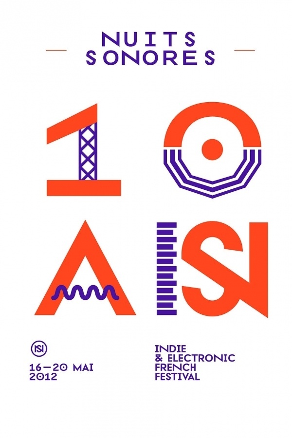 Nuits Sonores 2012 / Superscript² | Design Graphique #poster #typography