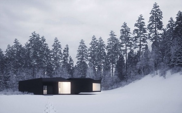 CJWHO ™ (twins: houses in five parts, upstate new york, usa...) #white #snow #landscape #photography #architecture #york #usa #luxury #new