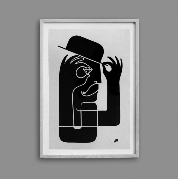 Archie McLeish | ▲ Graphics / Design / Illustration / Painting / & Beyond #print #diamond #screen #illustration #hat #textile #bowler #arch #character