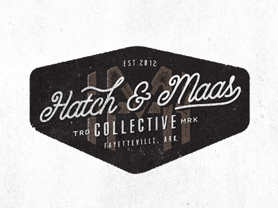 Hatch & Maas by Jeremy Teff #logo #script #identity #texture