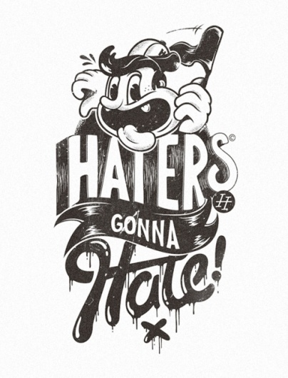 WHITE BLACK GREY #type #illustration