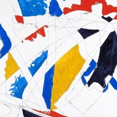 Artspace: Inspace Trade Program #abstract #red #yellow #contemporary #painting #blue