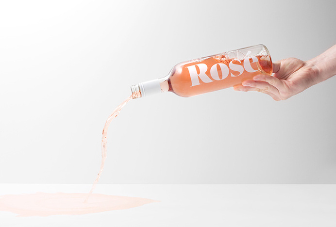 Rochfort Rees by Studio South #bottle #wine #rose #typography