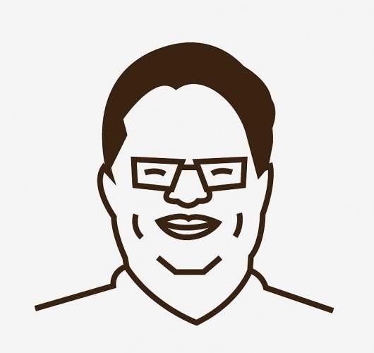 Facebook #vector #north #korea #lines #jong #thick #kim #illustration #il #awesome