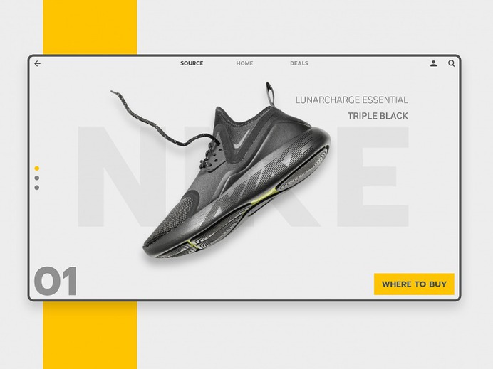 UI for Nike Lunarcharge