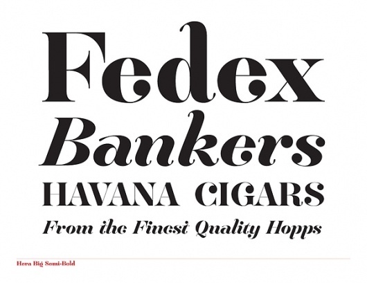 Hera Big - Font Family on the Behance Network #typography