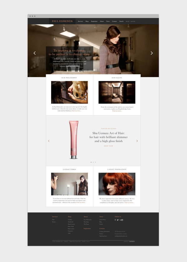 Paul Edmonds / Matthew Hancock #design #graphic #website #hair #digital #fashion #layout #web #style #typography