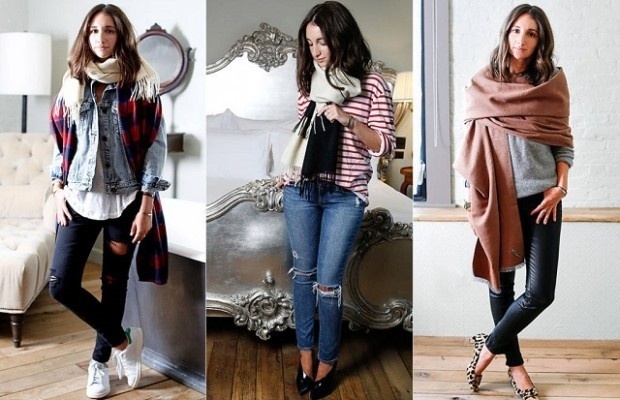 3 FRESH WAYS TO TIE A SCARF #fashion #woman #style