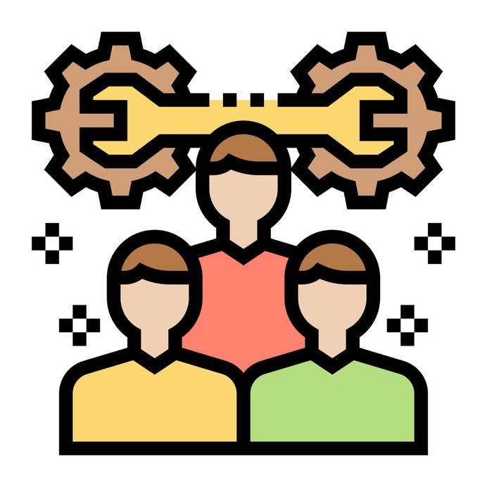 See more icon inspiration related to work, team, teamwork, member, group, skills, gears, employee, network, working, networking, person and people on Flaticon.