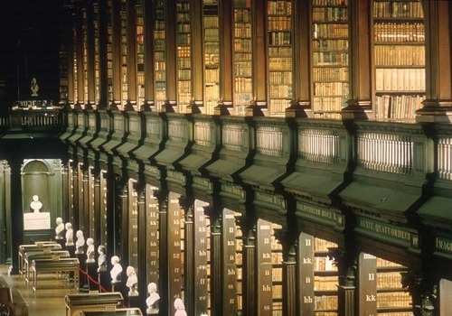 The Daily Revolution • Library of Trinity College #libraries #interiors #college #trinity #architecture