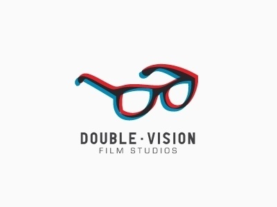 Dribbble - Double Vision by Benjamin Garner #glasses #logo #identity #vision