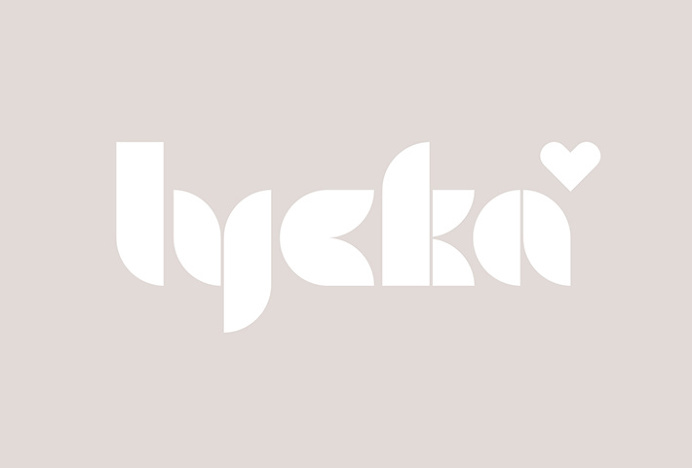 Lycka by BVD #logo #logotype #typography
