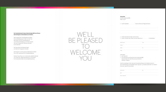 Gala Invitation, opened