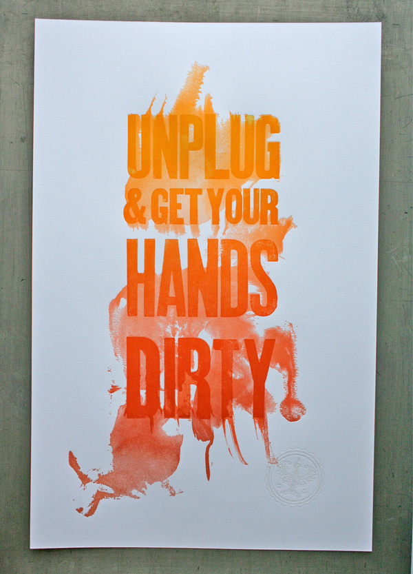 Beast Pieces #letterpress #fountain #printing #split #type