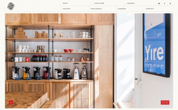 Coffee supreme roastery new zealand best site of the day award beautiful minimal design inspiration www.coffeesupreme.com on mindsparklemag