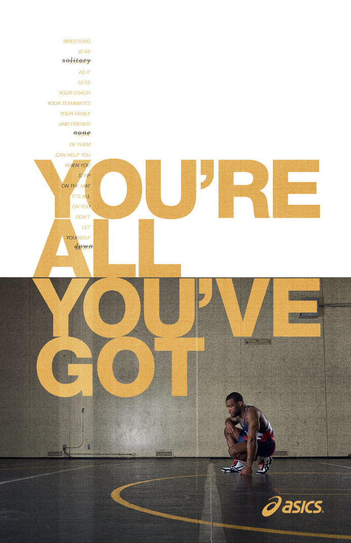 You're all you've got