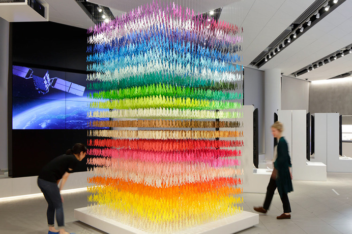 18,000 Paper Silhouettes in 100 Shades of Colors by Emmanuelle Moureaux