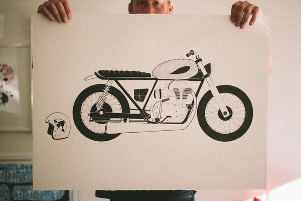 Brixton Visual Relay: John Antoski | I'm A OK #drawing #motorcycle