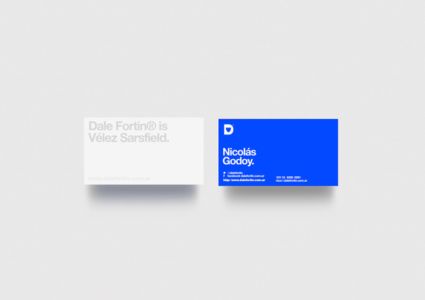 Dale Fortin® #design #minimalism #simple #buenos #stationery #blue #helvetica #aires