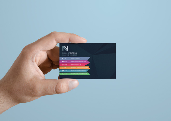 Personal Card #bionika #nikoloz #card #colorful #buiinesss