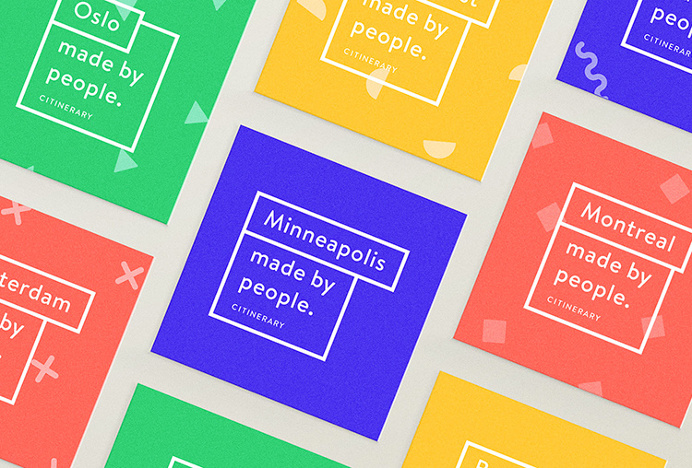 Citinerary by Frederique Matti #print #cards #colourful