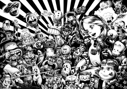 Ball-point pen illustrations by Hakuchi | Abduzeedo | Graphic Design Inspiration and Photoshop Tutorials #veojvpev